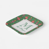 フェスティバルクリスマスオーナメントモノグラム ペーパープレート (傾斜あり)