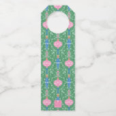 フェスティバルクリスマスオーナメントモノグラム ボトルネックタグ (裏面)