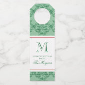 フェスティバルクリスマスオーナメントモノグラム ボトルネックタグ (正面)