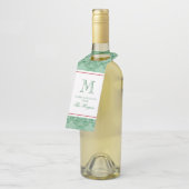 フェスティバルクリスマスオーナメントモノグラム ボトルネックタグ (アングル)