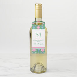 フェスティバルクリスマスオーナメントモノグラム ボトルネックタグ