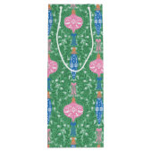 フェスティバルクリスマスオーナメントモノグラム ワインギフトバッグ (裏面)