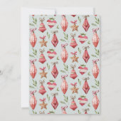 フェスティバルクリスマスオーナメント交換パーティー 招待状 (裏面)