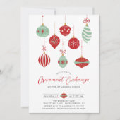 フェスティバルクリスマスオーナメント交換パーティー 招待状 (正面)