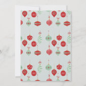 フェスティバルクリスマスオーナメント交換パーティー 招待状 (裏面)