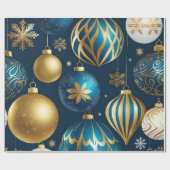 フェスティバルクリスマスオーナメント包装紙 ラッピングペーパー (フラット)