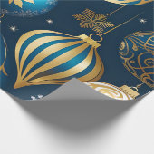 フェスティバルクリスマスオーナメント包装紙 ラッピングペーパー (角)