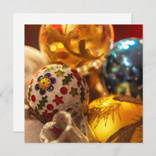 フェスティバルクリスマスオーナメント カード (正面/裏面)