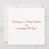 フェスティバルクリスマスオーナメント カード (裏面)