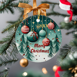 フェスティバルクリスマスオーナメント セラミックオーナメント