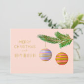 フェスティバルクリスマスオーナメント パーソナライズされた シーズンカード (スタンド正面)