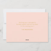 フェスティバルクリスマスオーナメント パーソナライズされた シーズンカード (裏面)