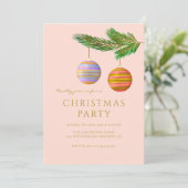 フェスティバルクリスマスオーナメント パーソナライズされた 招待状 (スタンド正面)