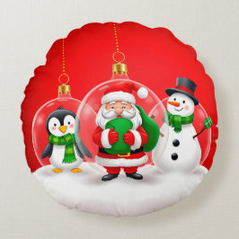 フェスティバルクリスマスオーナメント ラウンドクッション