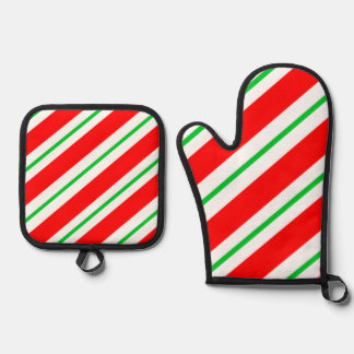 フェスティバルクリスマスオーブンミット&ポットホルダーセット 鍋つかみ&鍋敷きセット
