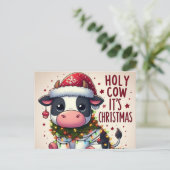 フェスティバルクリスマスカウホーリーカウクリスマス ポストカード (スタンド正面)