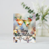 フェスティバルクリスマスカクテルお祝い挨拶 シーズンポストカード (スタンド正面)
