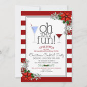 フェスティバルクリスマスカクテルパーティの招待状 招待状 (正面)
