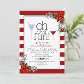 フェスティバルクリスマスカクテルパーティの招待状 招待状 (スタンド正面)