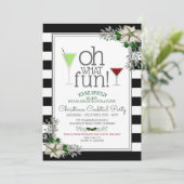 フェスティバルクリスマスカクテルパーティの招待状 招待状 (スタンド正面)