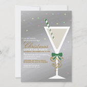 フェスティバルクリスマスカクテルパーティの招待状 招待状 (正面)