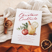 フェスティバルクリスマスカクテルホリデーパーティー 招待状