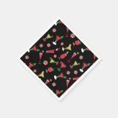 フェスティバルクリスマスカクテル スタンダードカクテルナプキン (角)