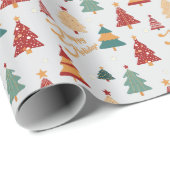 フェスティバルクリスマスカスタム休日 ラッピングペーパー (ロールコーナー)