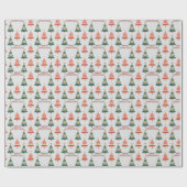 フェスティバルクリスマスカスタム休日 ラッピングペーパー (フラット)