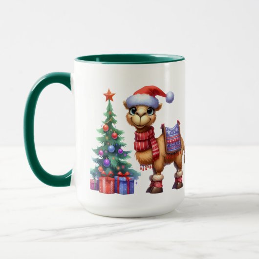 フェスティバルクリスマスカメル追加モノグラム マグカップ (左)