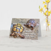 フェスティバルクリスマスカメ カード (黄色い花)