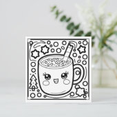 フェスティバルクリスマスカラーリングココア シーズンカード (スタンド正面)