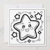 フェスティバルクリスマスカラーリングスター シーズンカード (正面)