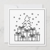 フェスティバルクリスマスカラーリングツリー シーズンカード (正面)