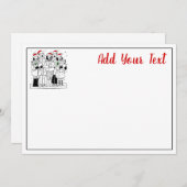 フェスティバルクリスマスカロラーズウィズスノークリスマス シーズンカード (正面/裏面)