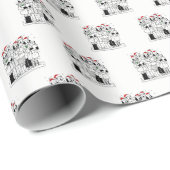 フェスティバルクリスマスカロラーズウィズスノークリスマス ラッピングペーパー (ロールコーナー)