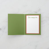 フェスティバルクリスマスカントリーのトラクター水の色 シーズンカード (内部)