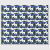 フェスティバルクリスマスカントリートラックタイルパーティー ラッピングペーパー (フラット)