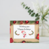 フェスティバルクリスマスカード（装飾付） シーズンポストカード (スタンド正面)