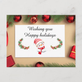 フェスティバルクリスマスカード（装飾付） シーズンポストカード