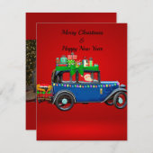 フェスティバルクリスマスカー サンキューカード (正面/裏面)