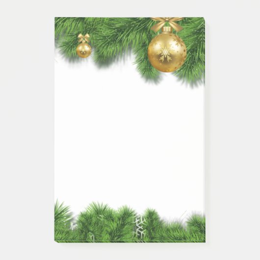 フェスティバルクリスマスガーランドリースポストイットノート ポストイット (正面)
