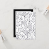 フェスティバルクリスマスキッズカラーリングカード カード (正面/裏面インサイチュ)