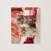 フェスティバルクリスマスキッテンデュオジグソーパズル ジグソーパズル (縦)