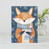 フェスティバルクリスマスキツネグリーティングカード シーズンカード (スタンド正面)