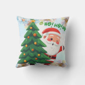 フェスティバルクリスマスキャットinサンタハット クッション (裏面)