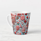 フェスティバルクリスマスキャンディーコーヒー カフェラテマグ (左アングル)