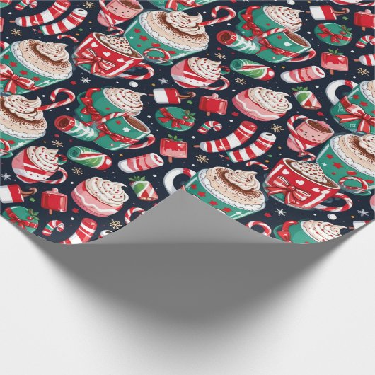 フェスティバルクリスマスキャンディ ラッピングペーパー (角)