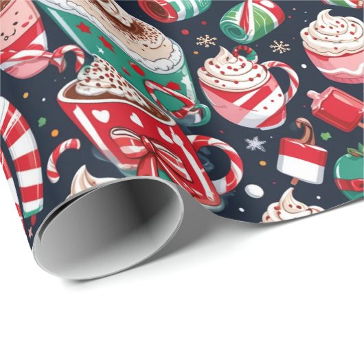 フェスティバルクリスマスキャンディ ラッピングペーパー (ロールコーナー)