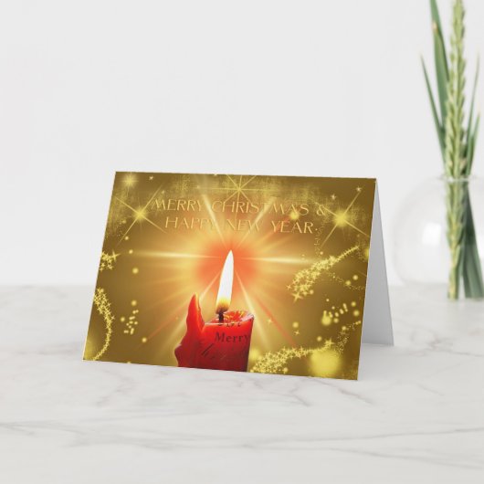 フェスティバルクリスマスキャンドルライト シーズンカード (正面)